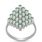 Silberring mit grünem Amethyst