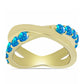 Goldplattierter Silberring mit äthiopischem Paradiese-Opal