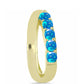 Goldplattierter Silberring mit äthiopischem Paradiese-Opal