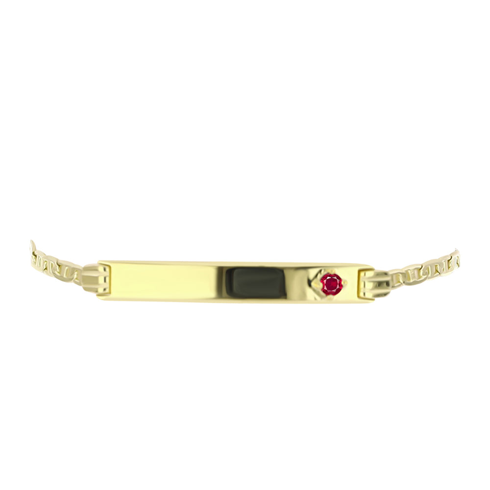 Goldplattiertes Silberarmband mit Rubin aus Madagaskar 2 