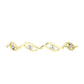 Goldplattiertes Silberarmband mit weißem Diamant