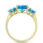 Goldplattierter Silberring mit äthiopischem Paradiese-Opal