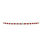 Goldplattiertes Silberarmband mit Rubin aus Madagaskar und weißem Topas