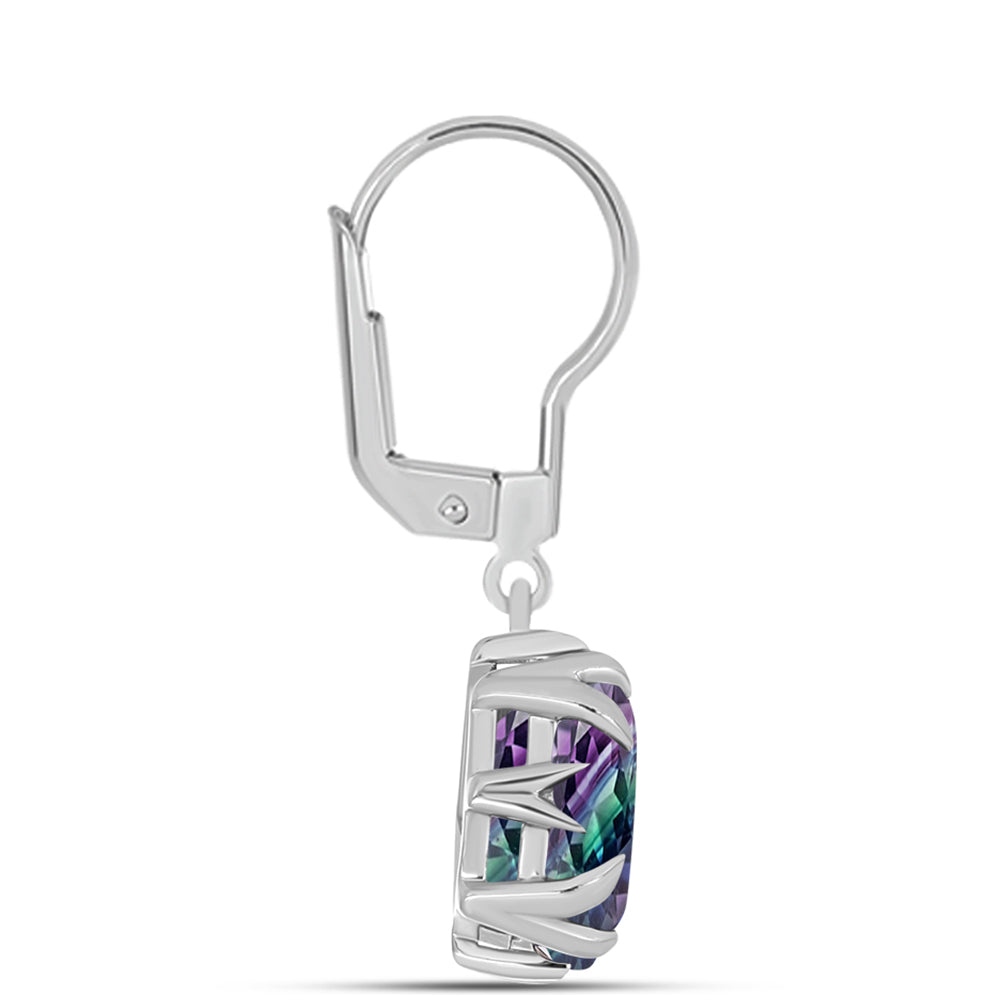 Silberohrringe mit Zebrafluorit 2 