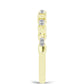 Goldplattierter Silberring mit weißem Diamant