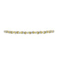 Goldplattiertes Silberarmband mit weißem Diamant und weißem Topas