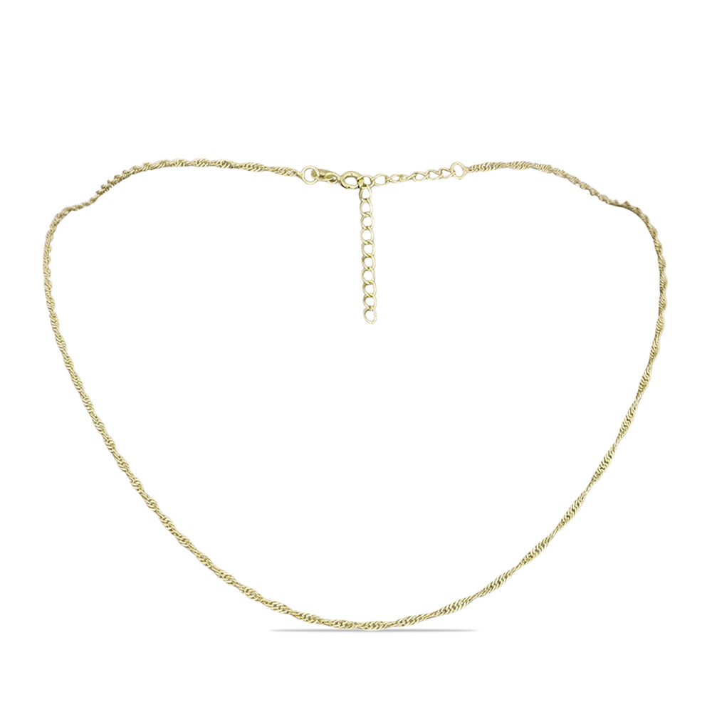 Goldplattierte Silberhalskette 1 