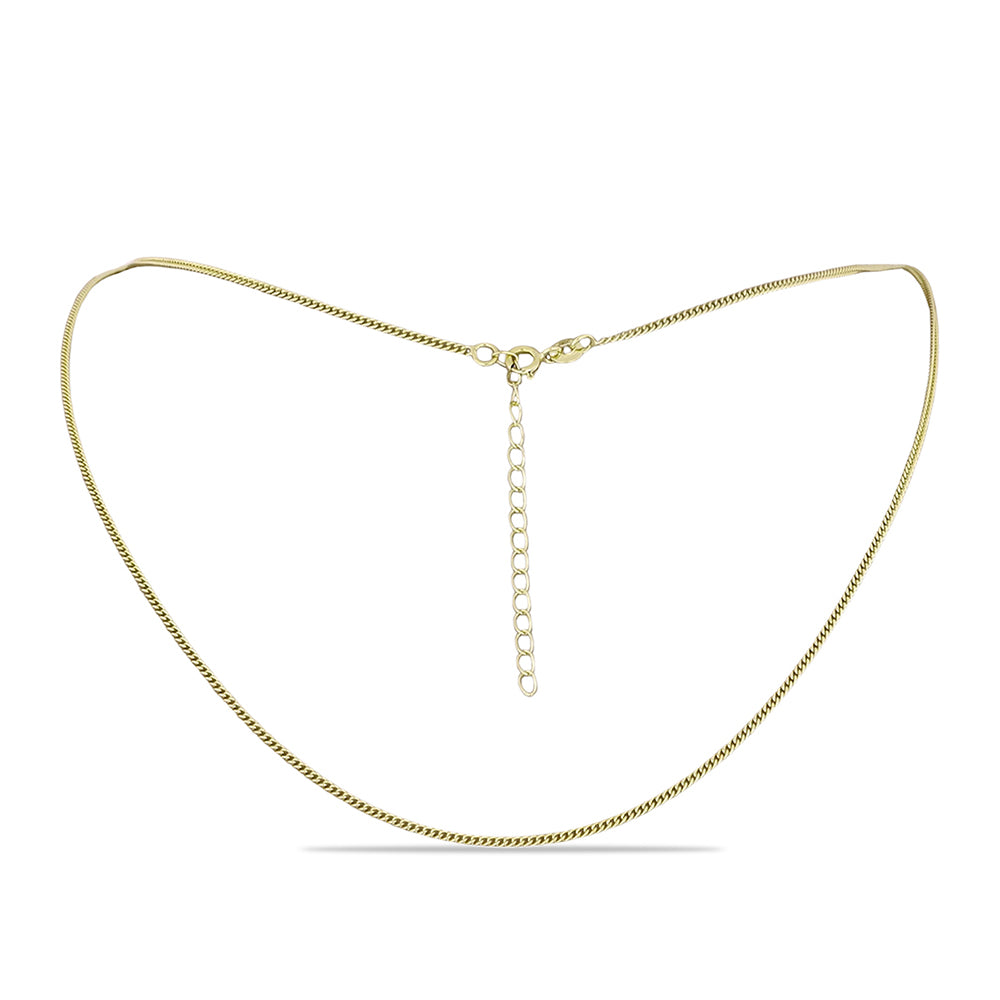 Goldplattierte Silberhalskette 1 
