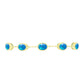 Goldplattiertes Silberarmband mit äthiopischem Paradiese-Opal
