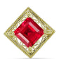 Goldplattierter Silberring mit rotem Achat