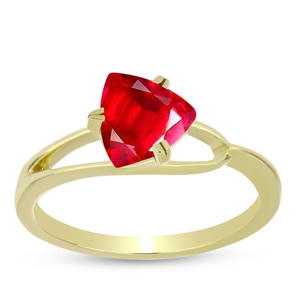 Goldplattierter Silberring mit rotem Achat 3 
