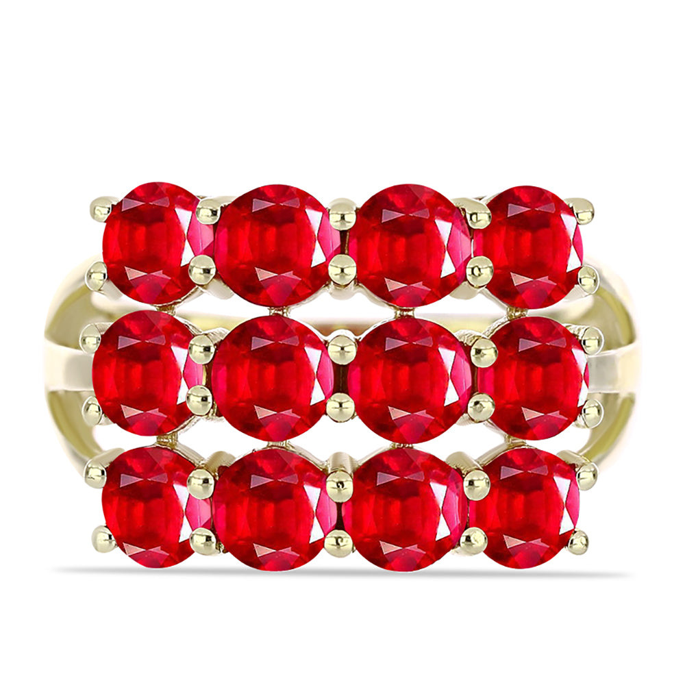 Goldplattierter Silberring mit rotem Achat 1 