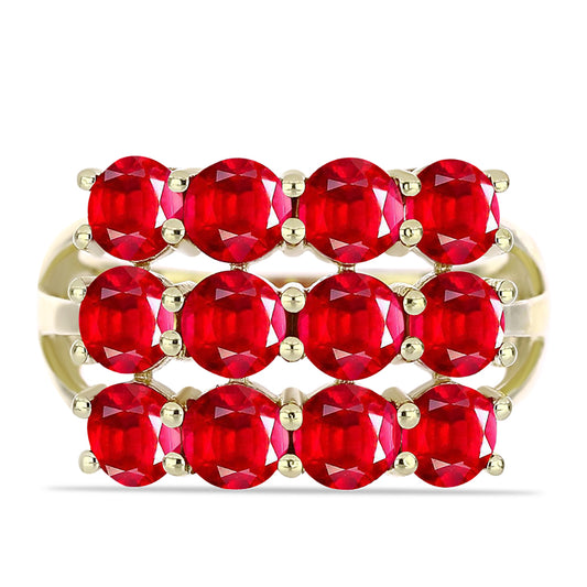 Goldplattierter Silberring mit rotem Achat