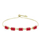 Goldplattiertes Silberarmband mit rotem Achat