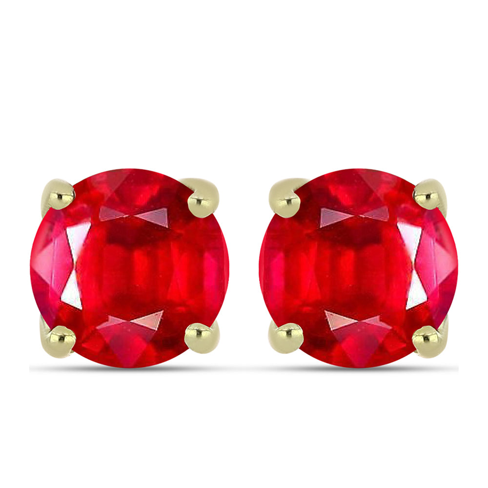 Goldplattierte Silberohrringe mit rotem Achat 1 