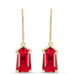 Goldplattierte Silberohrringe mit rotem Achat