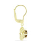 Goldplattierte Silberohrringe mit Cognac-Quarz