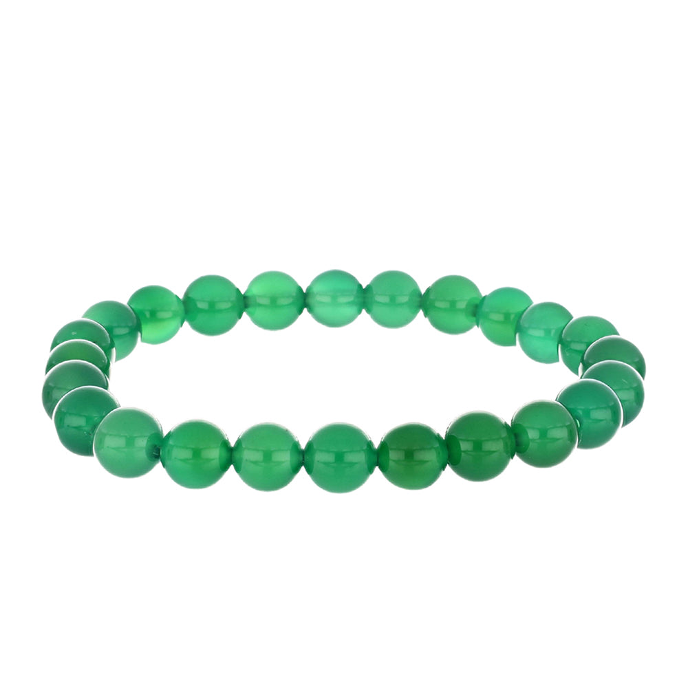 Nugget Armband mit grünem Achat