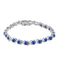 Silberarmband mit australischem blauem Saphir