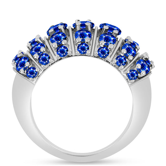 Silberring mit australischem blauem Saphir