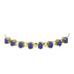 Goldplattiertes Silberarmband mit lila Druse