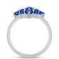 Silberring mit australischem blauem Saphir