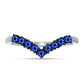Silberring mit australischem blauem Saphir