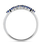 Silberring mit australischem blauem Saphir
