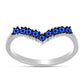 Silberring mit australischem blauem Saphir