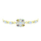 Goldplattiertes Silberarmband mit Regenbogenmondstein