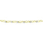 Goldplattiertes Silberarmband mit weißem Diamant