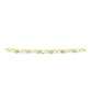 Goldplattiertes Silberarmband mit weißem Diamant