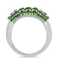 Silberring mit Chromdiopsid