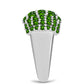 Silberring mit Chromdiopsid