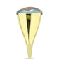Goldplattierter Silberring mit Labradorit
