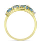 Goldplattierter Silberring mit Labradorit