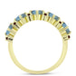 Goldplattierter Silberring mit Labradorit und Barton Granat