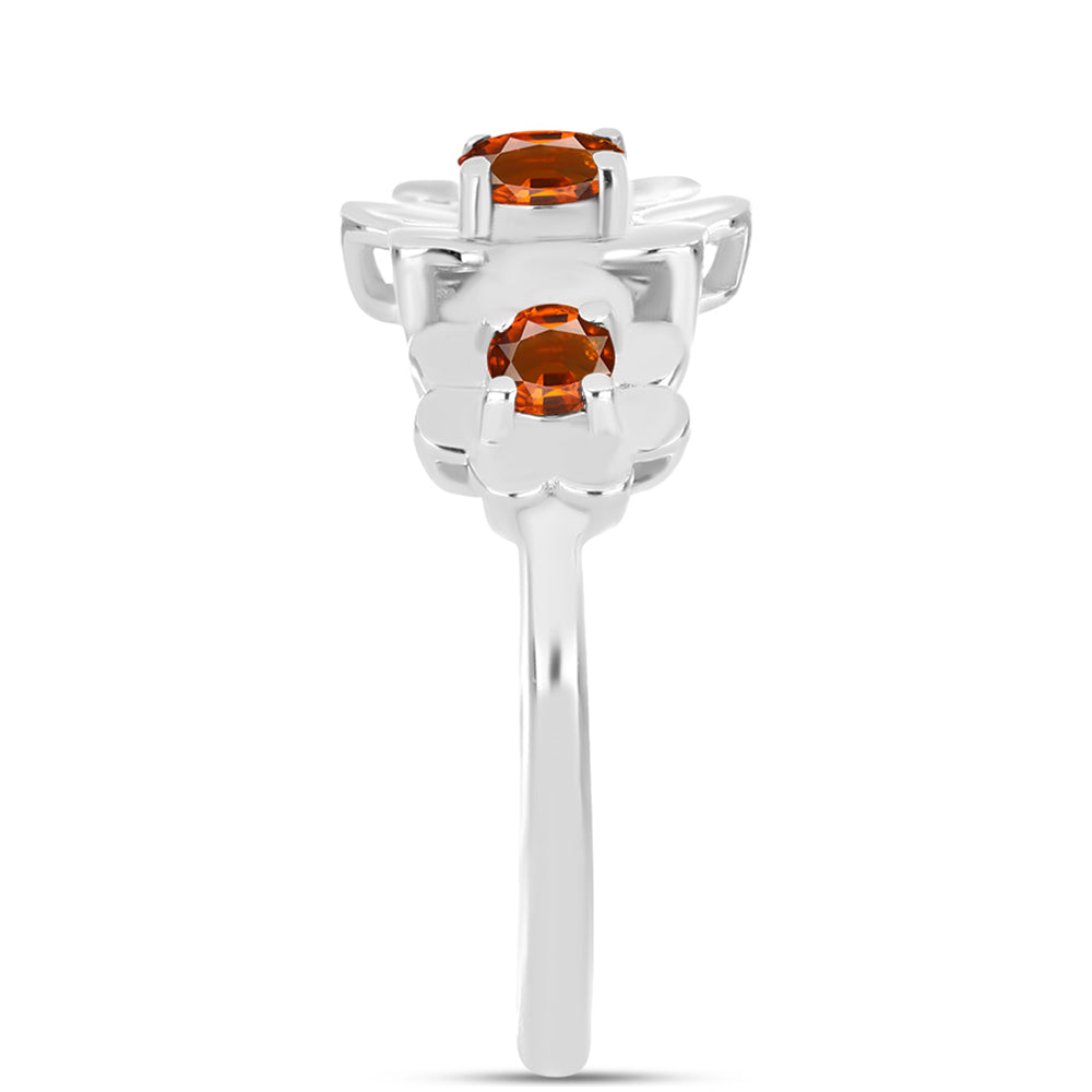 Silberring mit Citrin aus Madeira