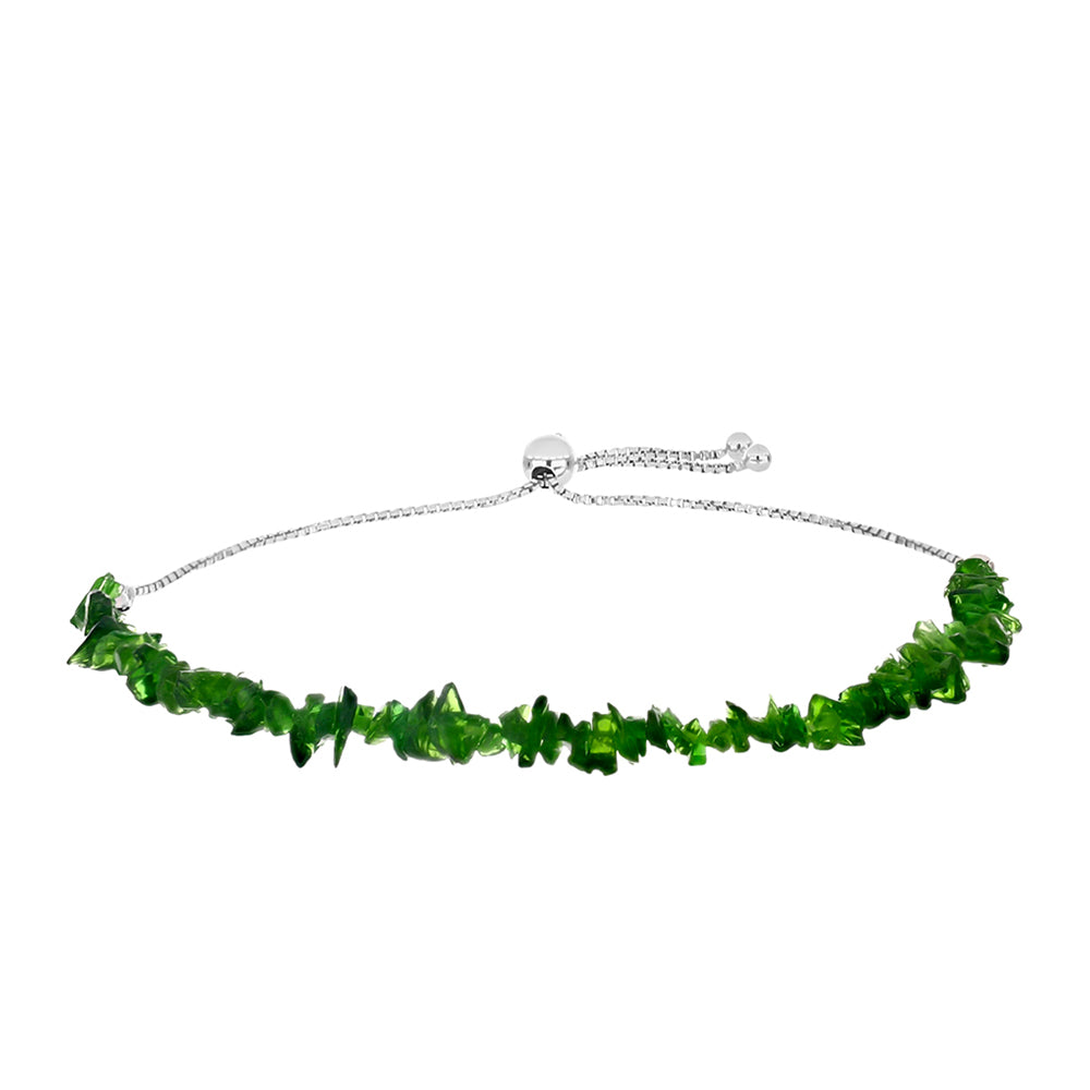 Silberarmband mit Chromdiopsid 1 