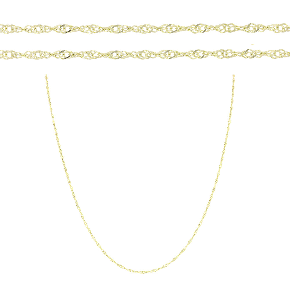 Goldplattierte Silberhalskette