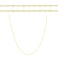 Goldplattierte Silberhalskette