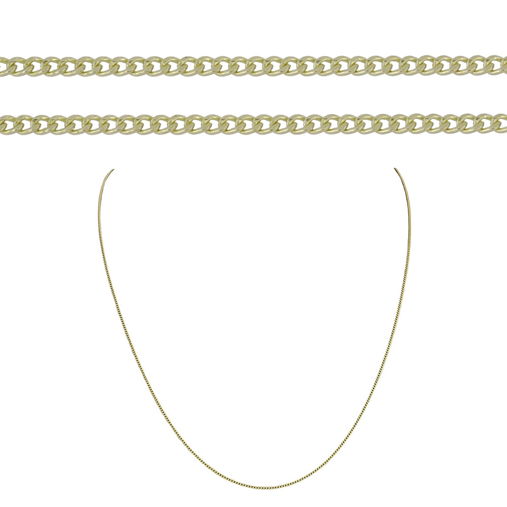 Goldplattierte Silberhalskette 1 