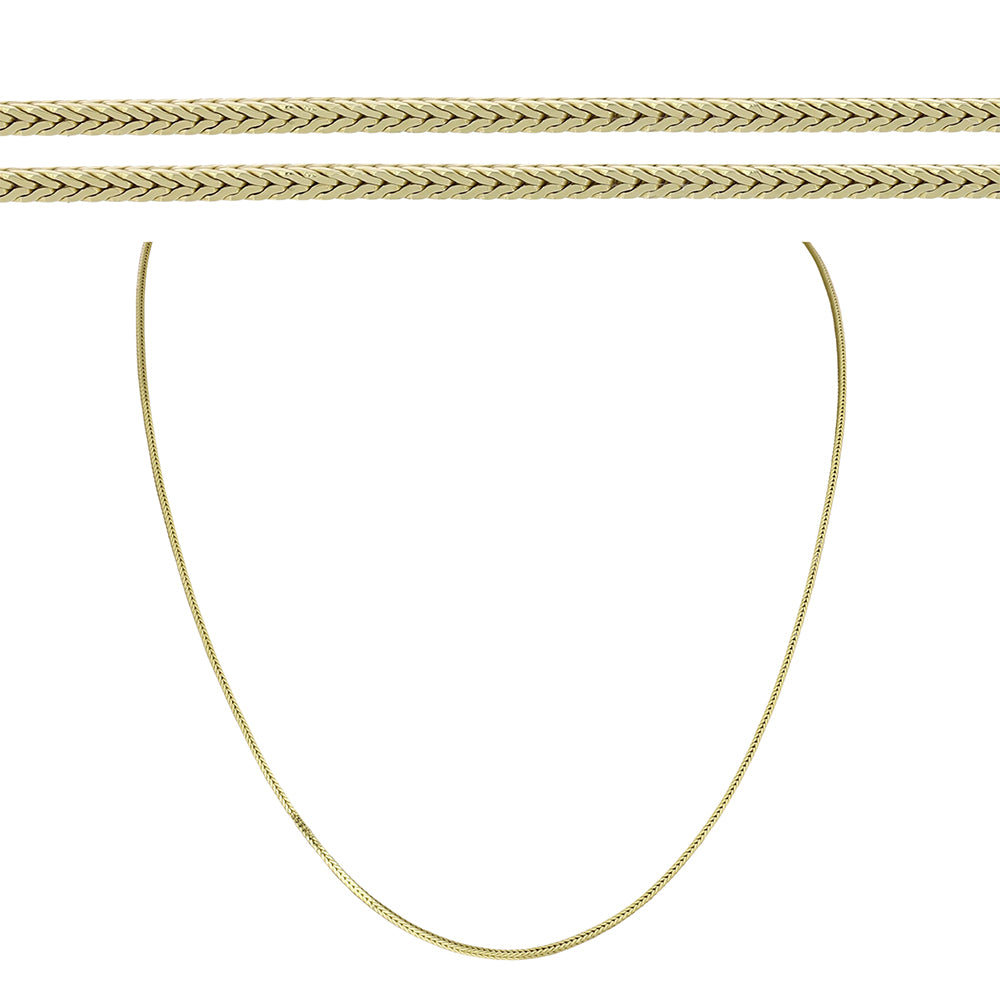 Goldplattierte Silberhalskette 1 
