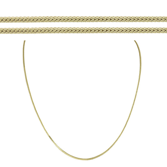 Goldplattierte Silberhalskette