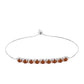 Silberarmband mit Citrin aus Madeira und weißem Topas