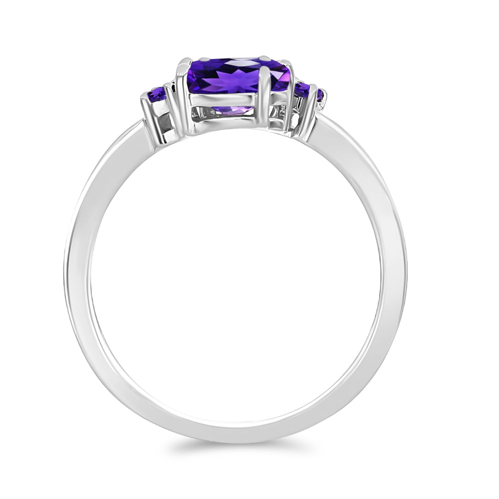 Silberring mit marokkanischem Amethyst
