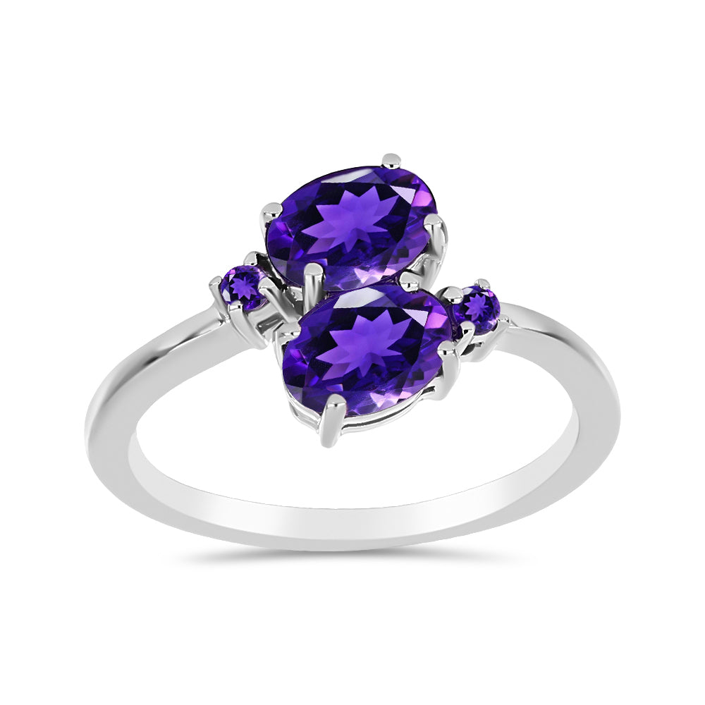 Silberring mit marokkanischem Amethyst