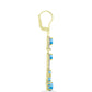 Goldplattierte Silberohrringe mit Larimar