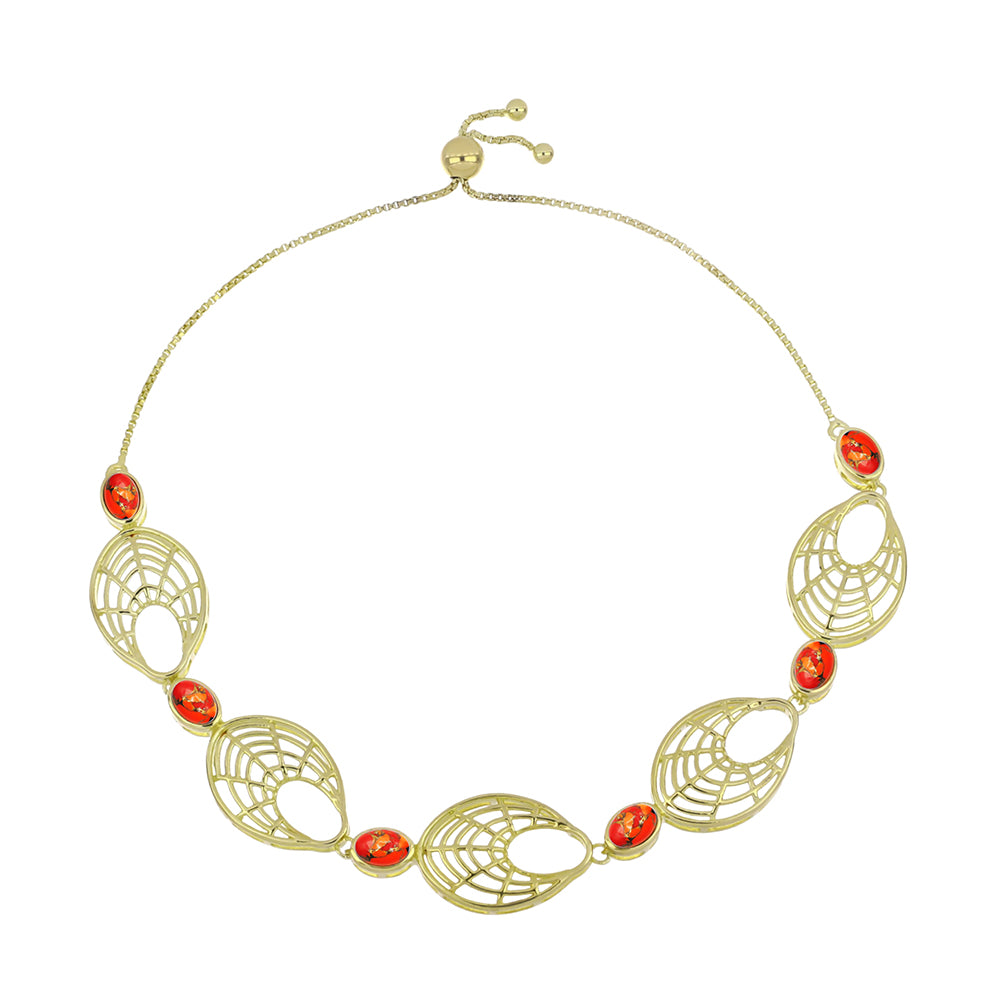 Goldplattiertes Silberarmband mit Mohave-Türkis 1 