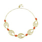 Goldplattiertes Silberarmband mit Mohave-Türkis
